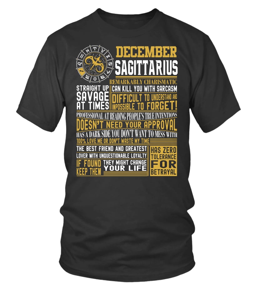 Born December Sagittarius facts T shirt Teezily