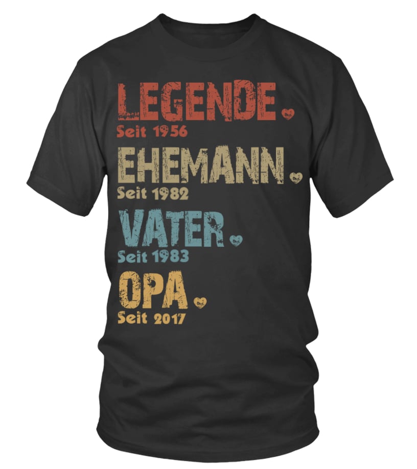 Legende Ehemann Vater Opa, Custom Year, Legend Husband Father Grandfather  DE - T-shirt