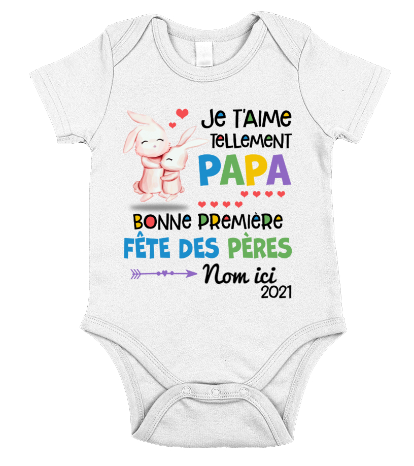 Body bébé personnalisé, Joyeuse première fête papa