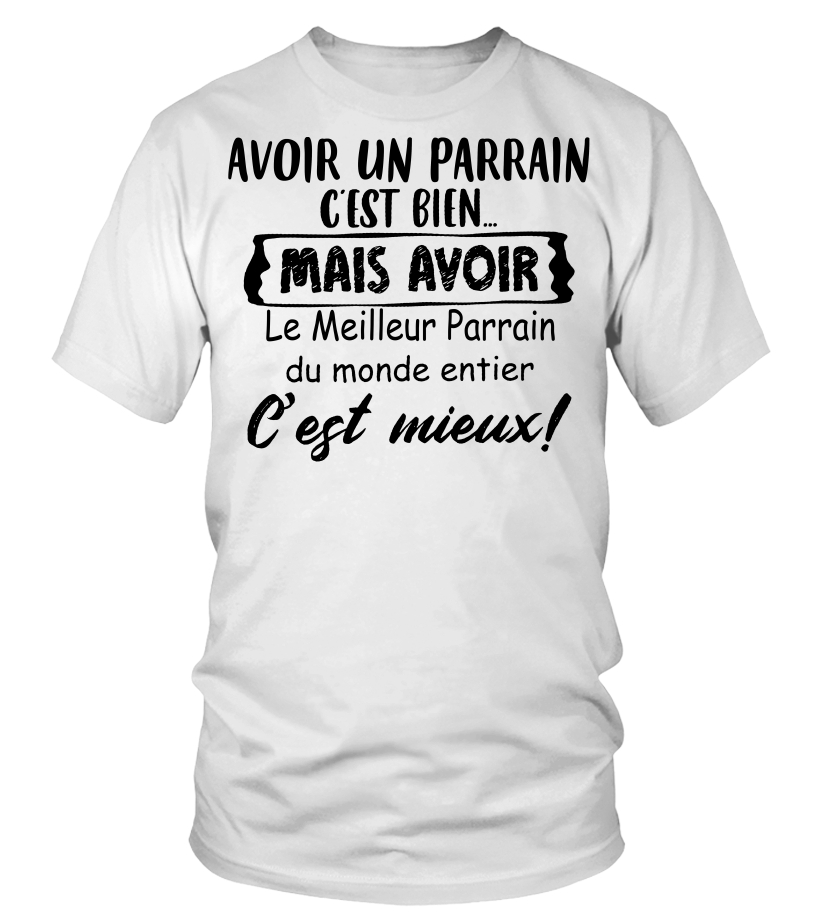 T shirt meilleur parrain hot sale