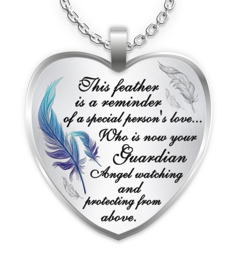 wapen huiswerk maken wees stil Guardian Angel Watching Memorial Necklace | Angel 2 Heaven
