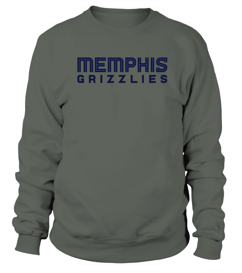 Memphis Grizzlies Logo Hoodie from Homage. | Navy | Vintage Apparel from Homage.