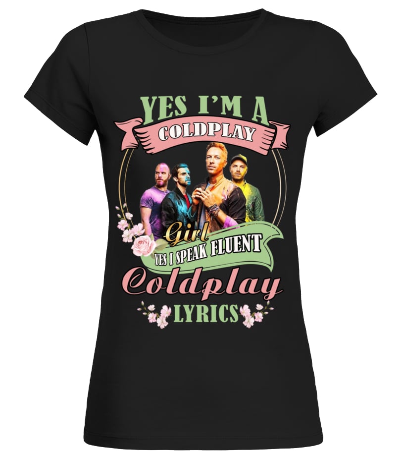 Coldplay lyrics 2024 t shirt