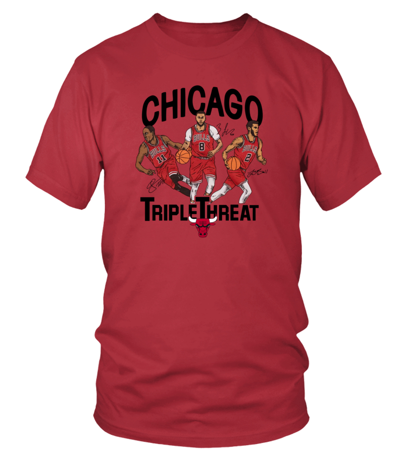 Bulls Triple Threat Derozan Lavine Ball Hoodie - T-shirt | Teezily