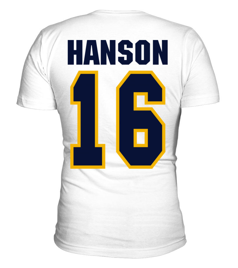 011-2SD. Slap Shot, #16 Hanson Charlestown Chiefs - T-shirt