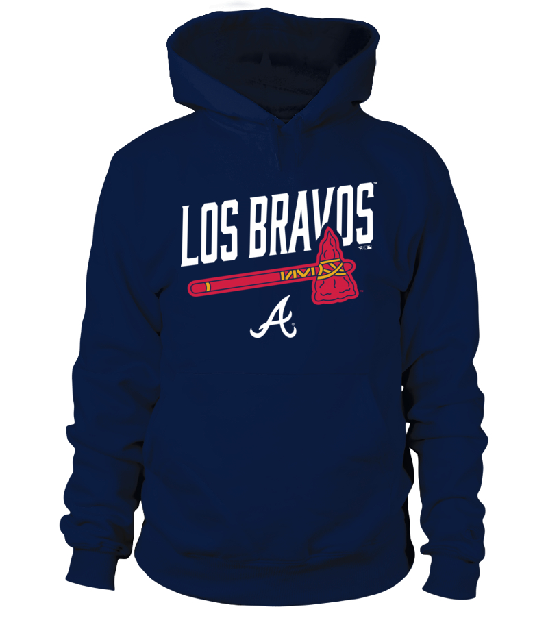 Men's Fanatics Branded Navy Atlanta Braves Hometown Los Bravos T-Shirt