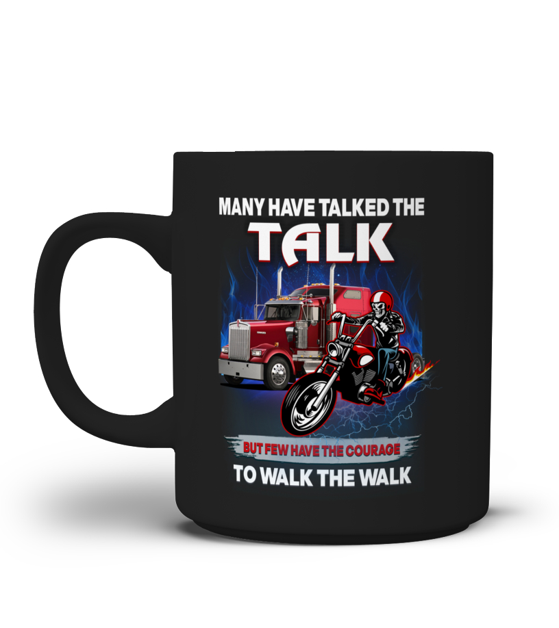 Truck Driver Coffee Mug Where There Walks A Trucker There Walks