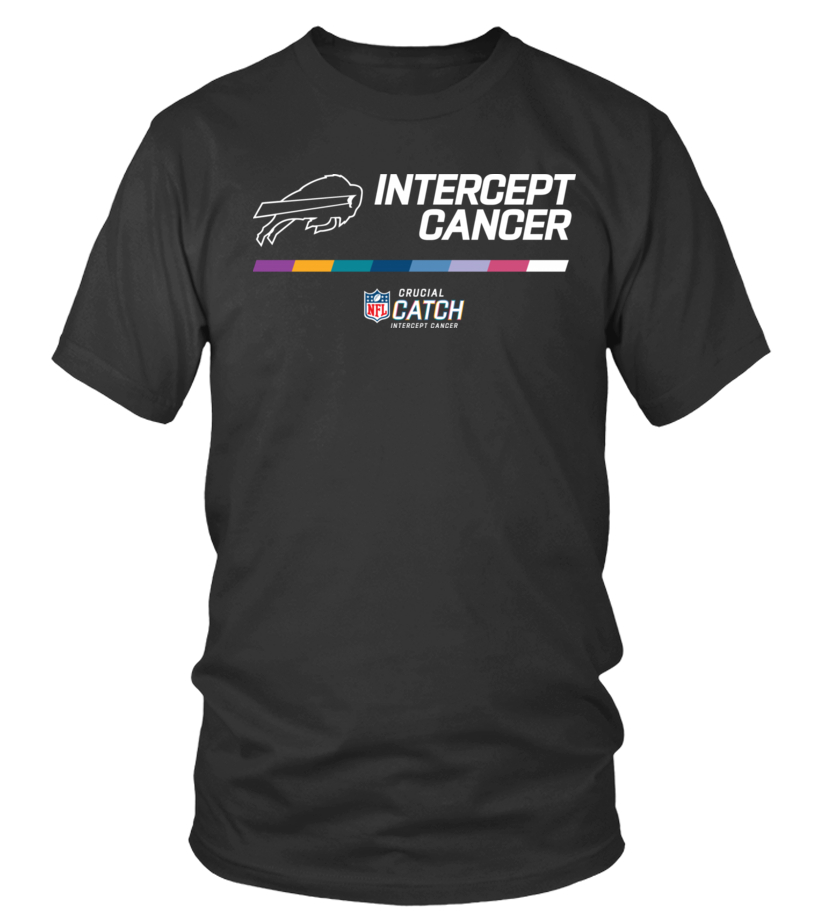 Official Intercept Cancer Buffalo Bills NFL Crucial Catch Therma  Performance Tee