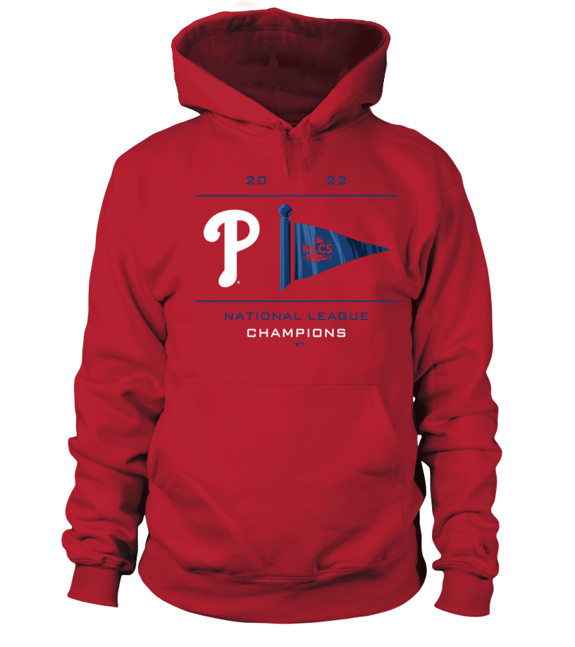 Official 2022 Phillies Philadelphia National League Champions Pennant  Hoodie