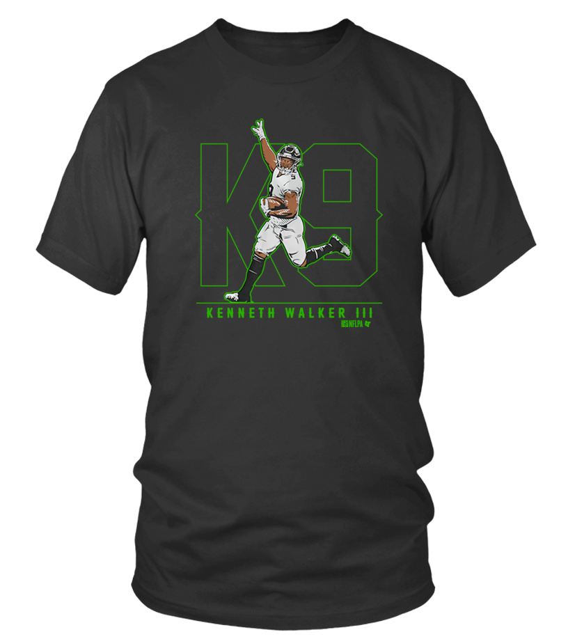 Seahawks Kenneth Walker III K9 Shirt Black New