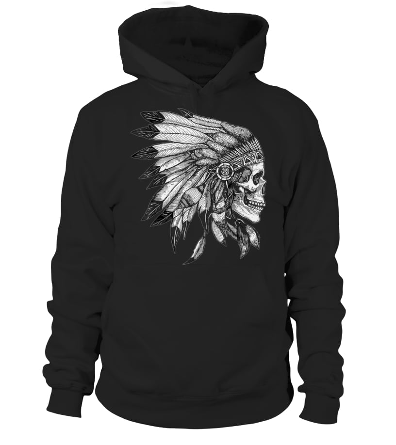 Indian skull outlet hoodie