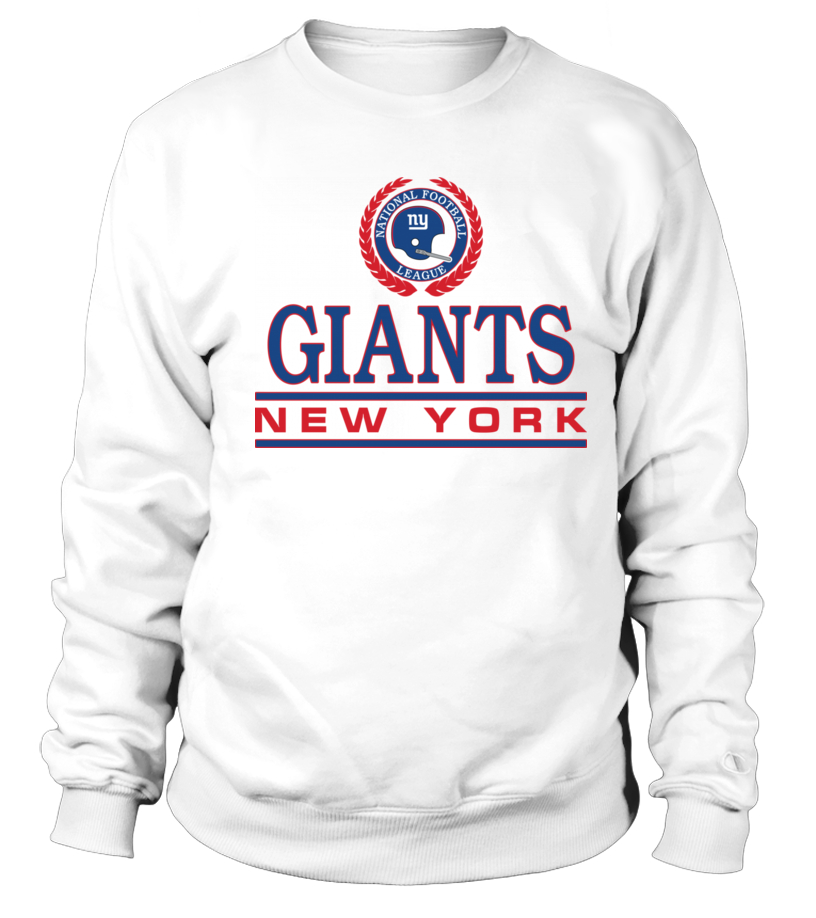 New York Giants Crest Crewneck from Homage. | Officially Licensed Vintage NFL Apparel from Homage Pro Shop.