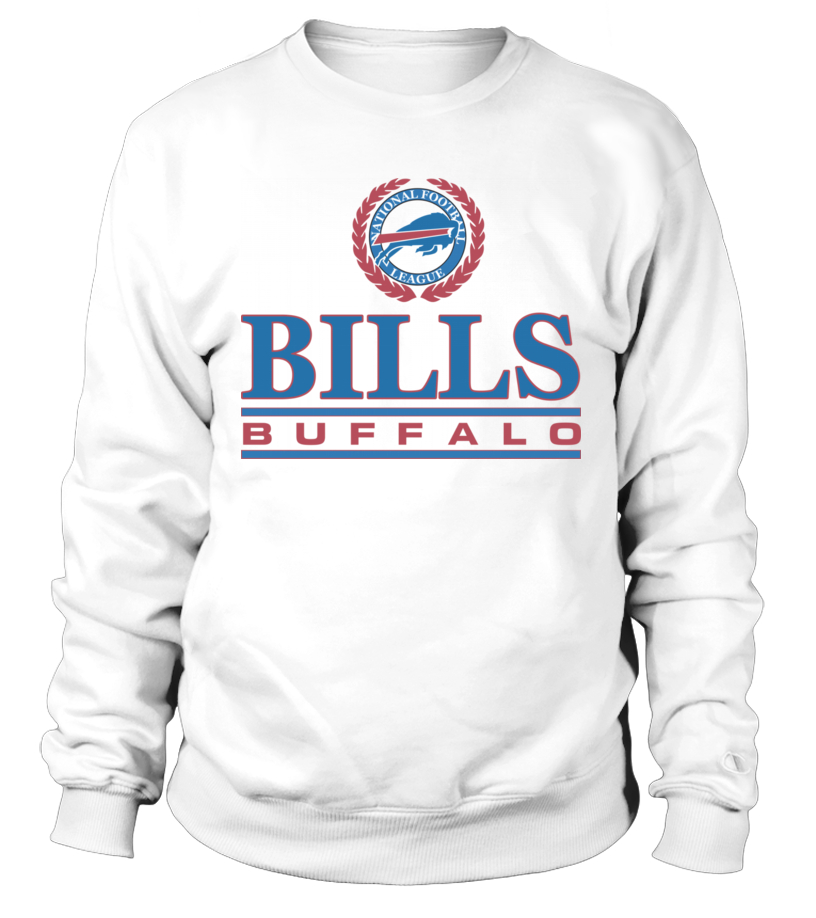 Buffalo Bills Crest Crewneck from Homage. | Officially Licensed Vintage NFL Apparel from Homage Pro Shop.