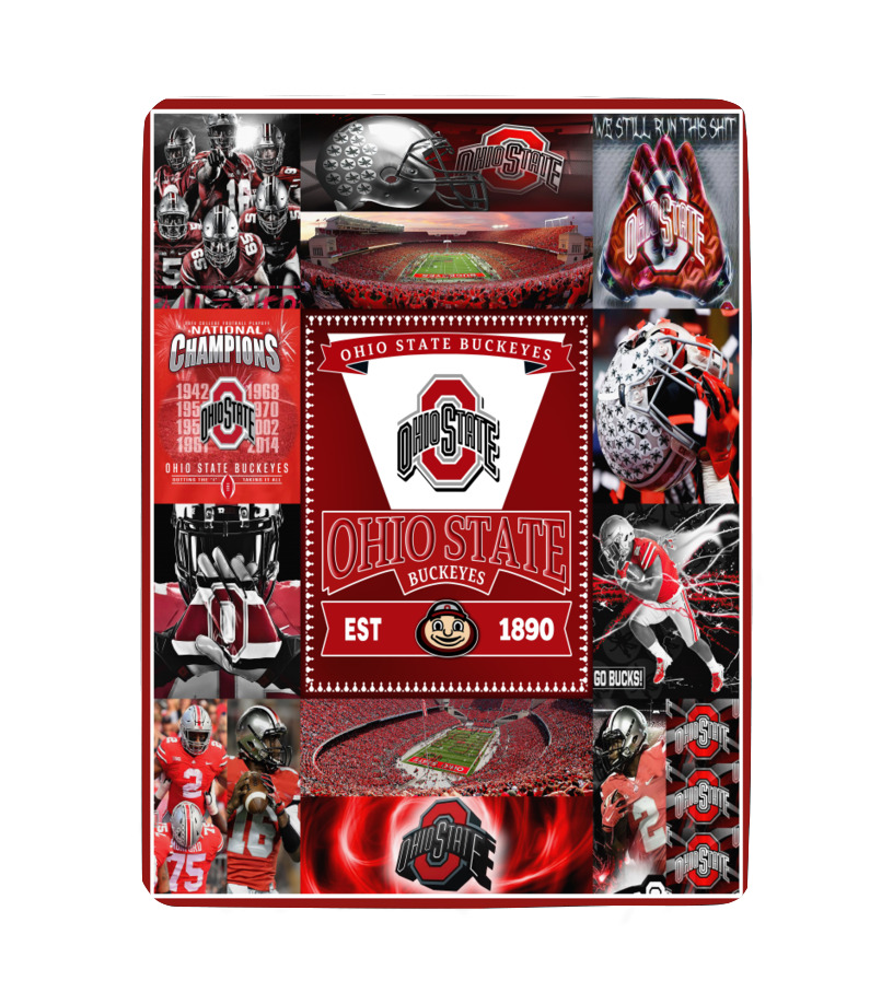 University of Ohio State Buckeyes Blanket Gifts for NCAA Fans 001