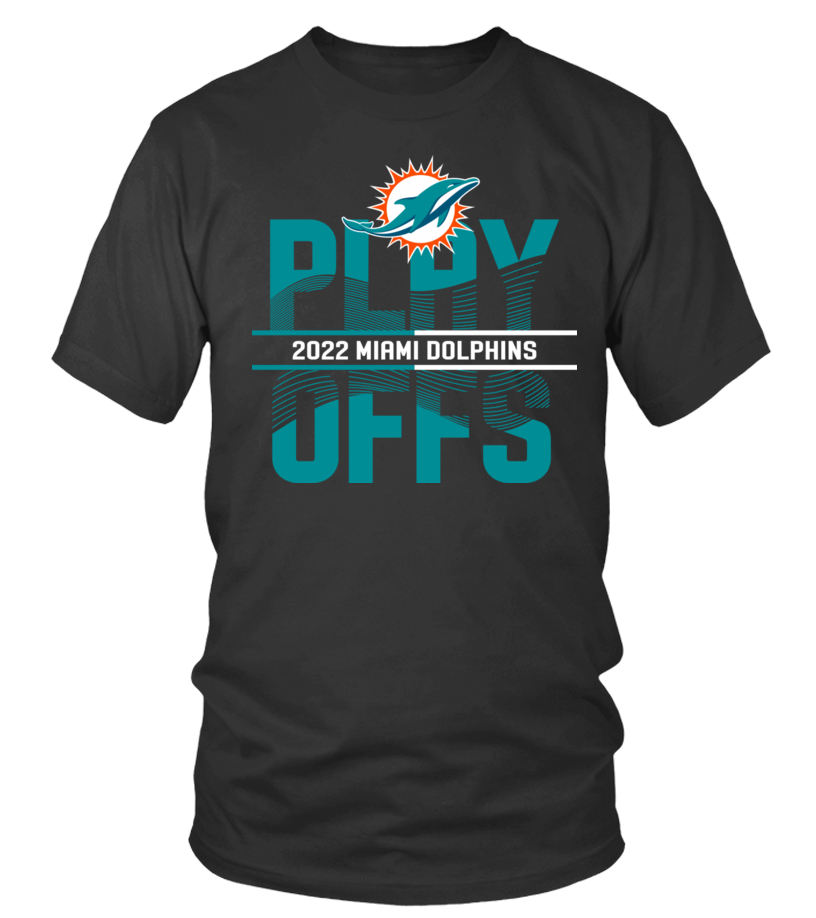 Shop NFL Miami Dolphins Anthracite Playoffs Iconic T-Shirt