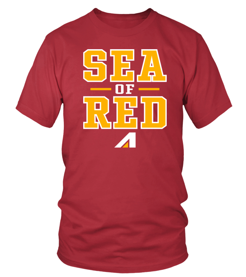 Shop NFL Kansas City Chiefs SEA Of RED Charlie Hustle Mens T- Shirt