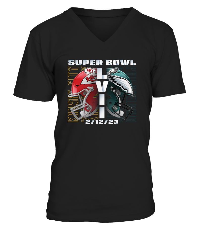 Super Bowl LVII T-Shirt Kansas City Chiefs Vs. Philadelphia Eagles