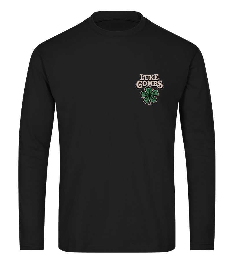 Luke Combs Merch Luke Combs 5 Leaf Clover Tee Shirt - T