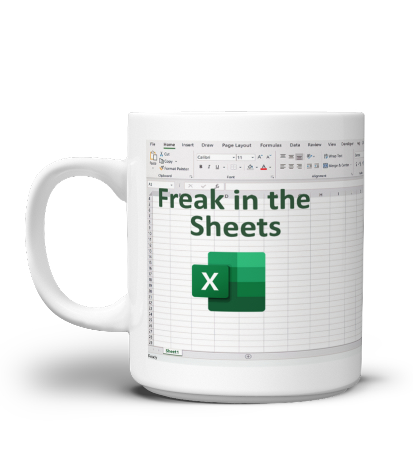 Tazza - Freak In The Sheets Mug Funny Gifts For Women Men Spreadsheet Excel  Mug Gifts For Boss Cpa Friend Coworkers Accountant 11 15oz