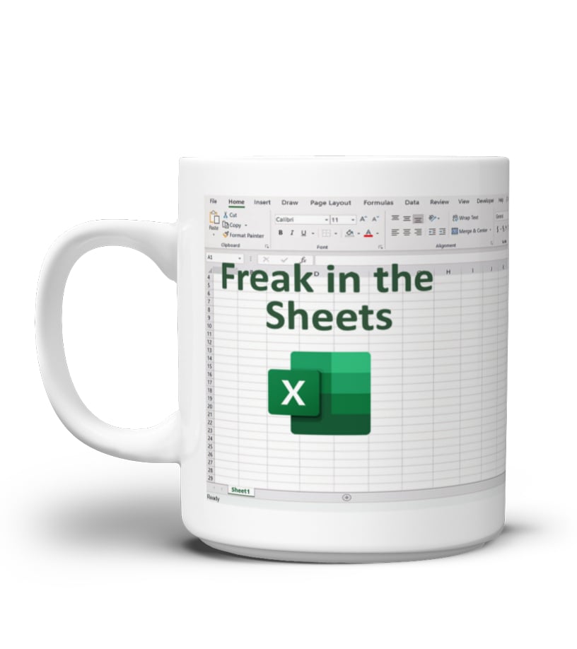 Freak In The Sheets Mug Funny Gifts For Women Men Spreadsheet Excel Mug  Gifts For Boss Cpa Friend Coworkers Accountant 11 15oz - Mug