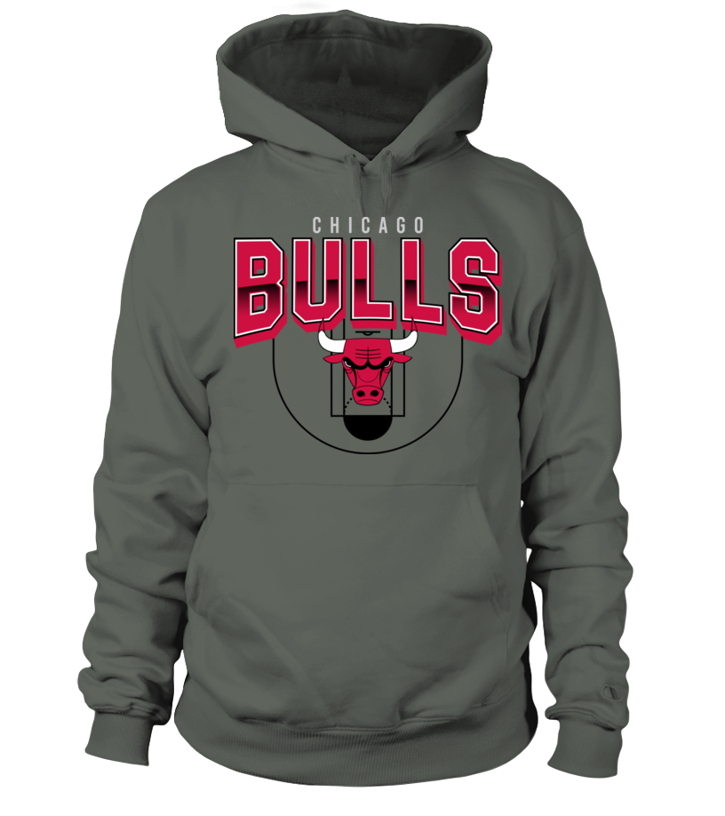 Grey chicago bulls outlet hoodie