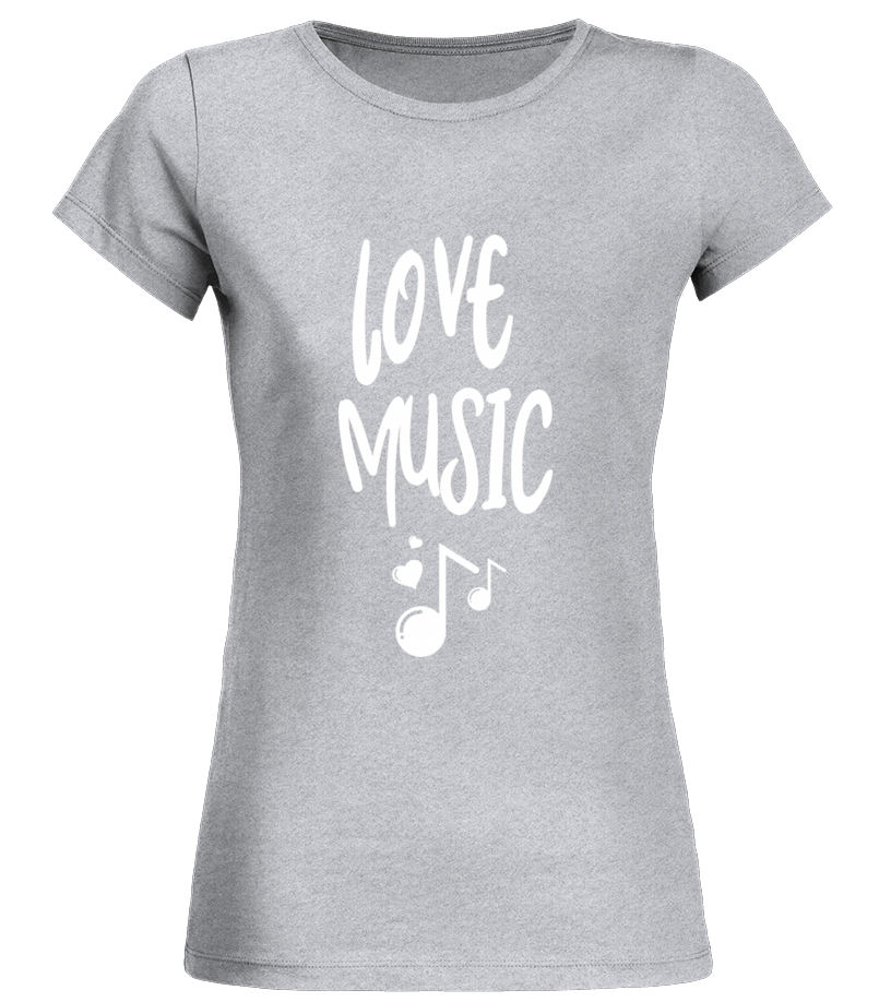 T-shirt - Love musique j'aime la musique cadeau musicien mélomane