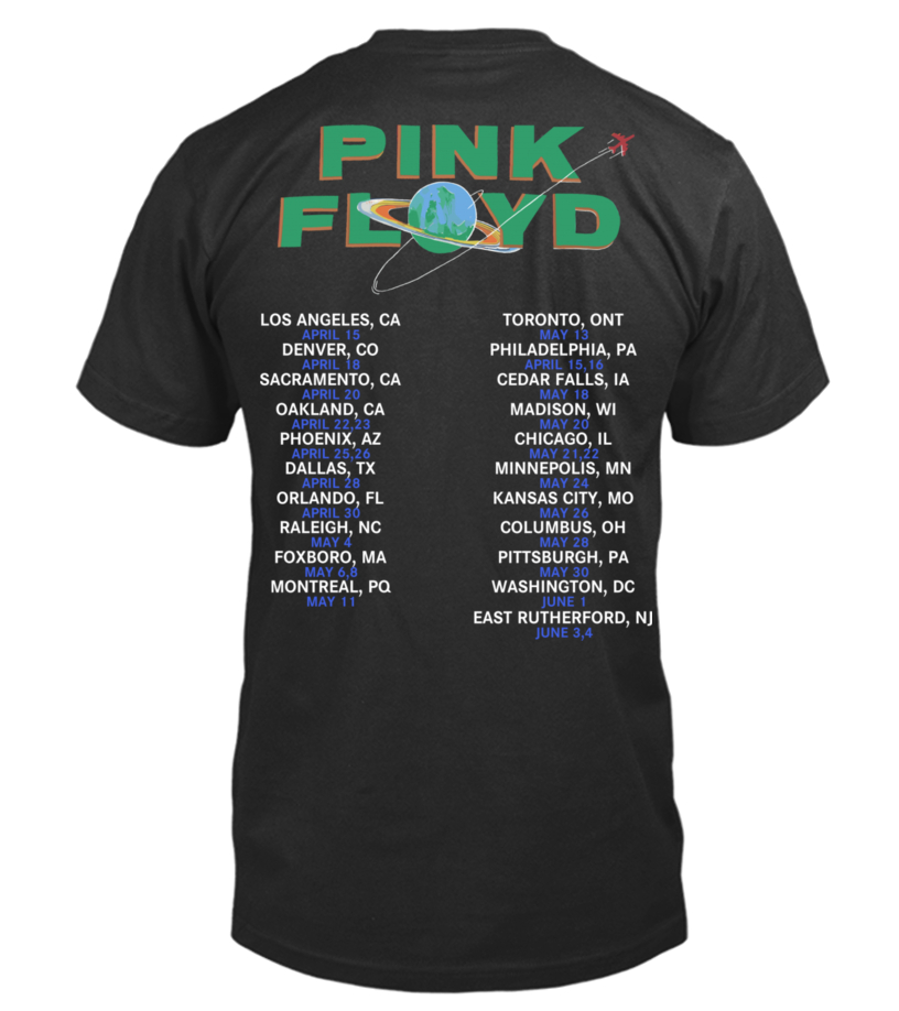 1987 pink best sale floyd tour shirt