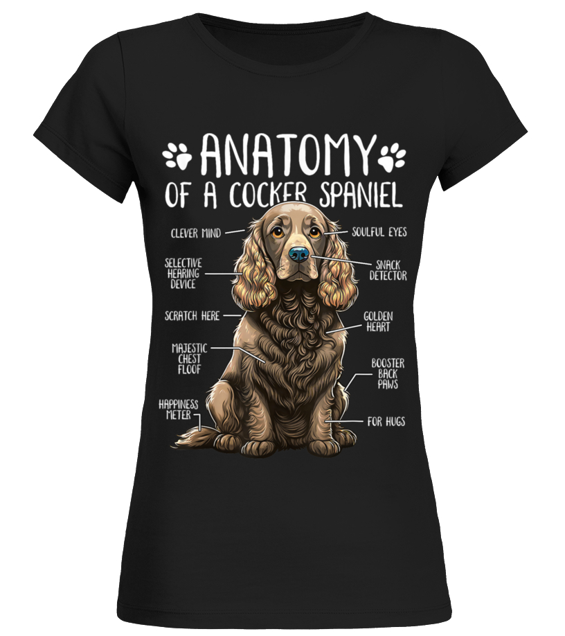 Anatomy of a cocker spaniel T shirt Teezily