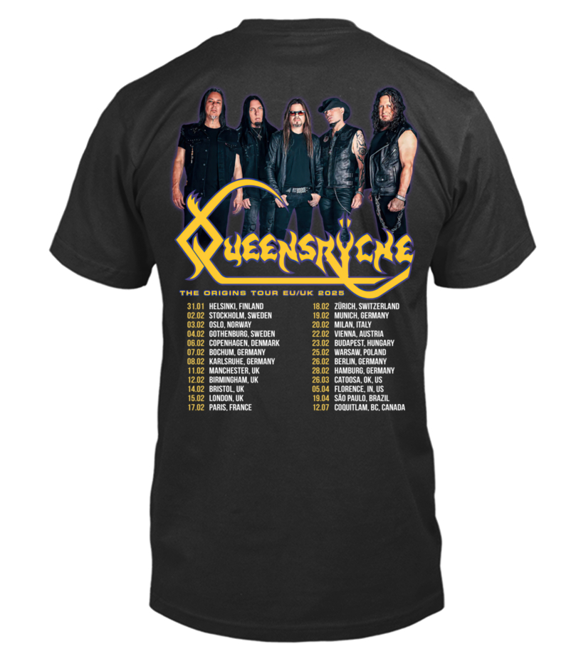 2-Sided Queensryche Tour EU/UK 2025 Shirt - T-shirt | Teezily