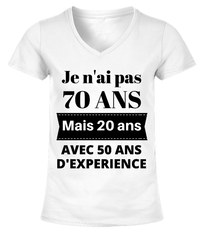 Anniversaire 70 Ans Homme Teezily T Shirt Je Nai Pas 70 Ans