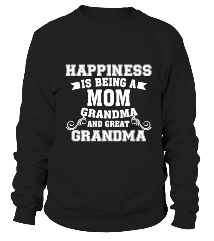 Happiness Is Being A Grandma Shirt Fun Cute Happy Grandma
