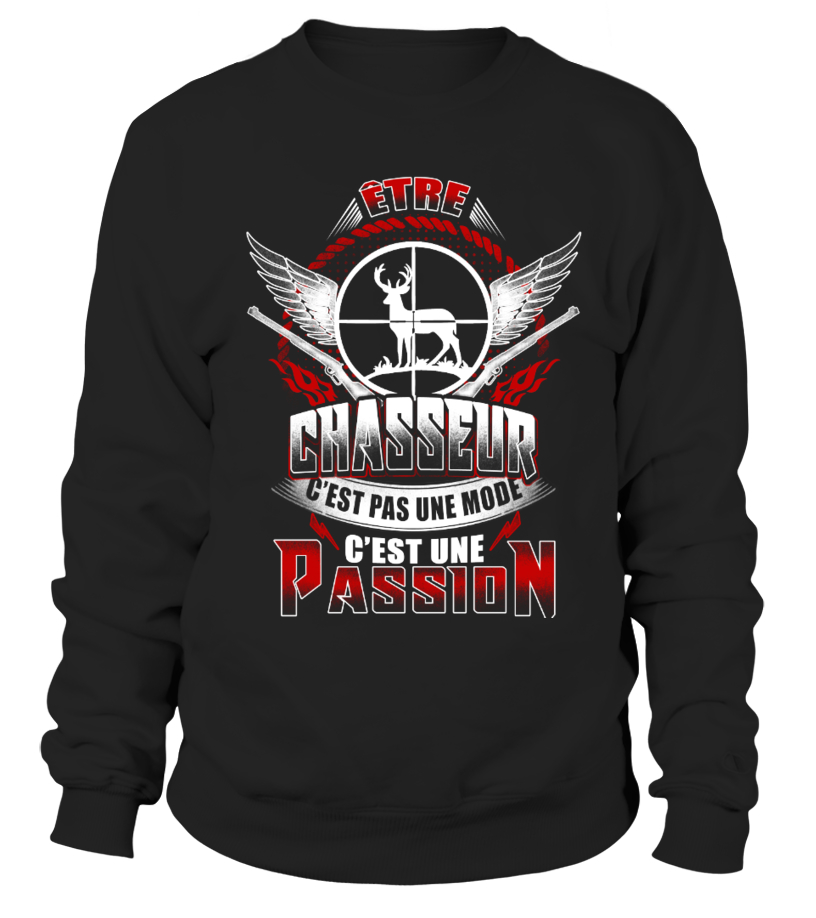 Sweater C EST UNE PASSION CHASSEUR Teezily