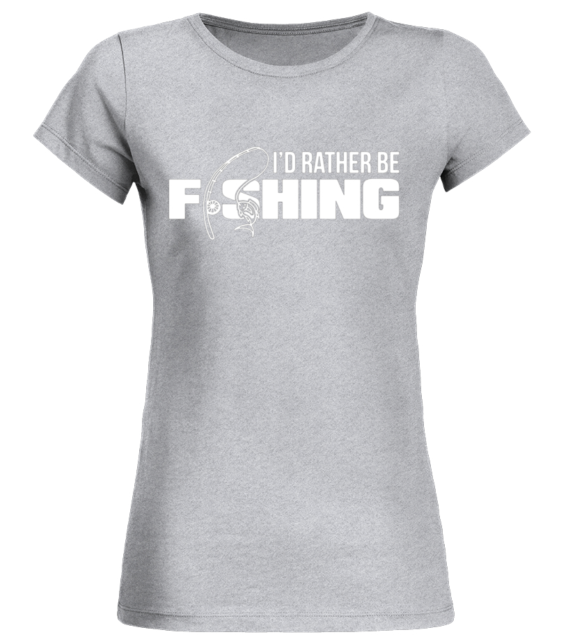 Funny Fishing T Shirt I'd Rather Be Fishing T-Shirt For Dad - T-shirt